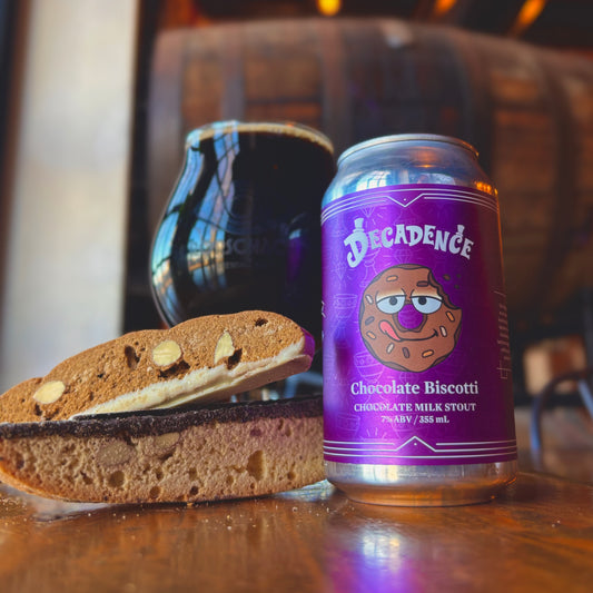 Decadence Chocolate Milk Stout: Chocolate Biscotti