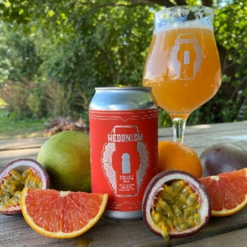 HEDONISM SORBET SOUR IPA - PASSIONFRUIT, ORANGE & GUAVA